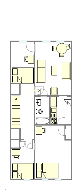 Apartment Bedford Stuyvesant - Interactive plan