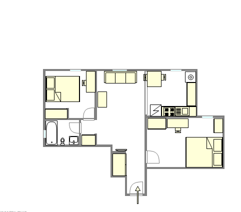 Apartment Harlem - Interactive plan