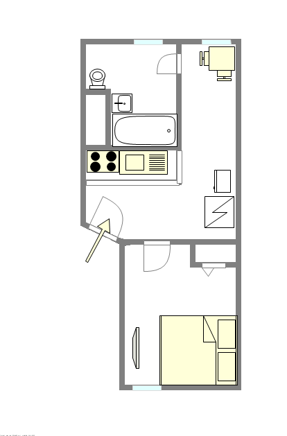Apartment Fashion District - Interactive plan