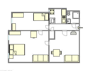 Apartment Ridgewood - Interactive plan