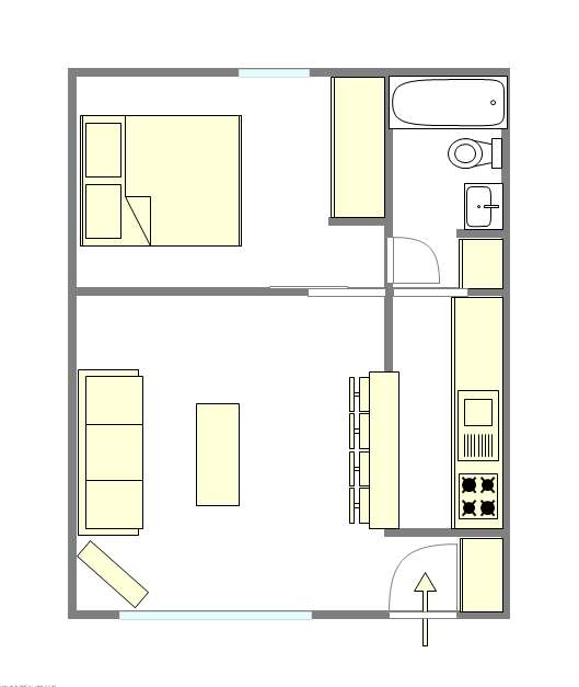 Apartment Gramercy Park - Interactive plan