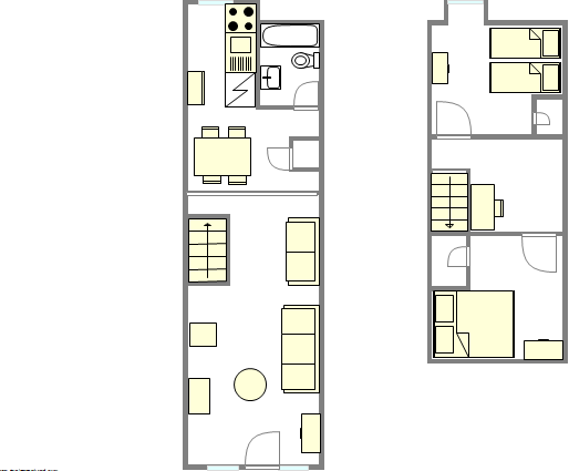 Duplex East Village - Interactive plan