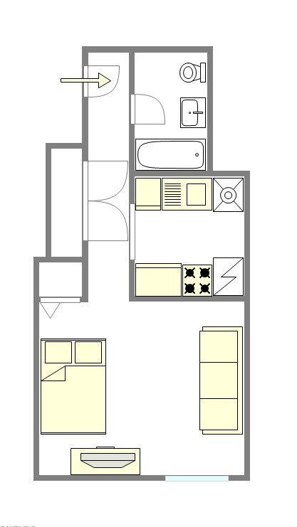 Apartment Financial District - Interactive plan