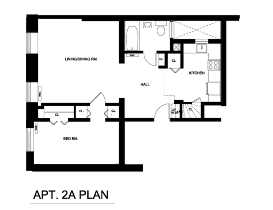 Apartment East Village - Interactive plan