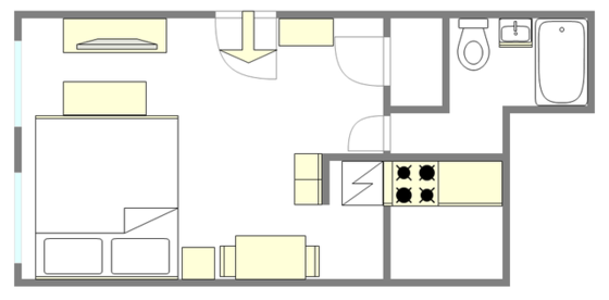 公寓 Fort Greene - 平面图
