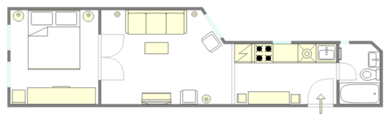 Apartment West Village - Interactive plan