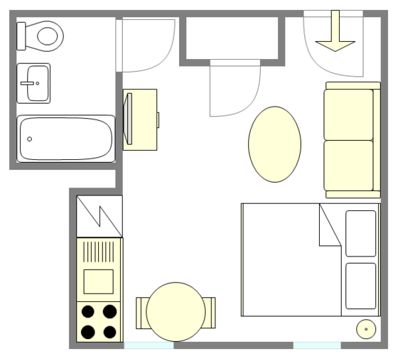 Apartment Midtown East - Interactive plan