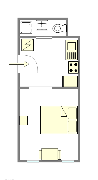 Haus Bedford Stuyvesant - Interaktiven Plan