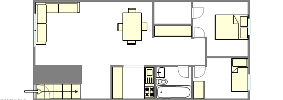 Apartment Bedford Stuyvesant - Interactive plan
