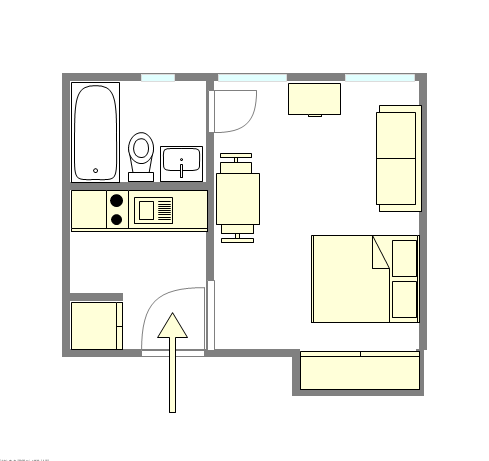 Квартира Midtown East - Интерактивный план