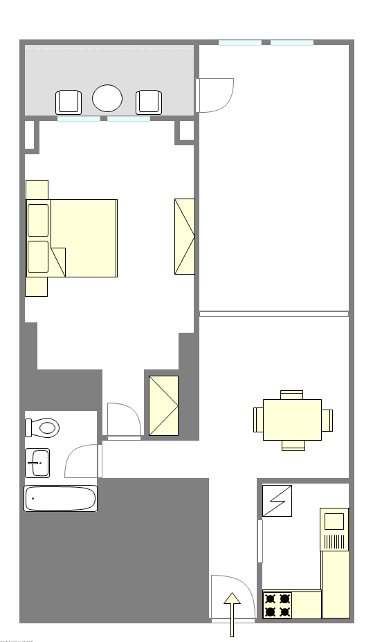 Apartment Flatbush - Interactive plan