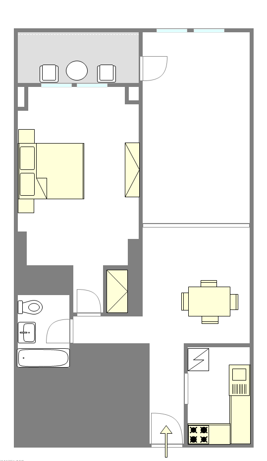 Apartamento Flatbush - Plano interactivo