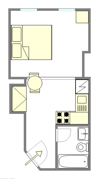 Appartamento Upper East Side - Piantina interattiva