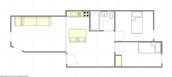 Wohnung Bedford Stuyvesant - Interaktiven Plan