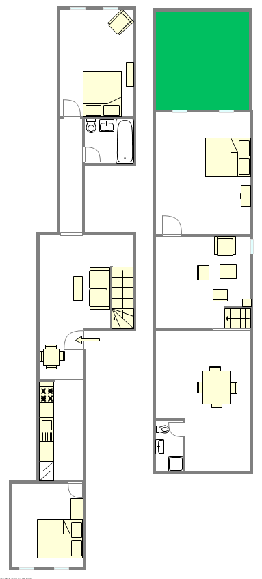 Appartamento Crown Heights - Piantina interattiva