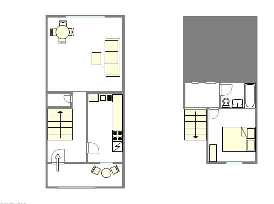 Duplex Harlem - Plan interactif