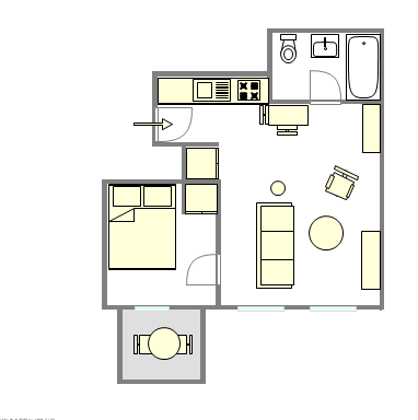 Appartement Greenwich Village - Plan interactif