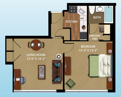 Wohnung Sutton - Interaktiven Plan