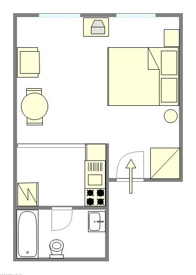 Apartamento Upper West Side - Plano interactivo