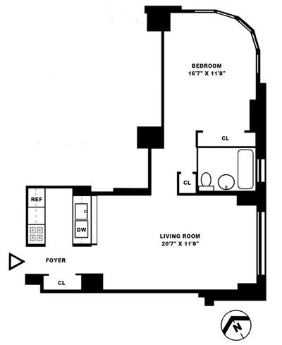 Apartment Battery Park City - Interactive plan