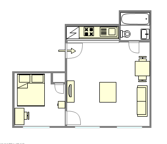 Appartement West Village - Plan interactif