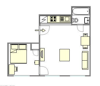 Квартира West Village - Интерактивный план