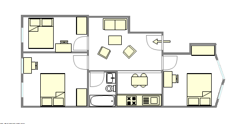 Apartment Sunset Park - Interactive plan