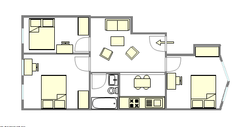 Wohnung Sunset Park - Interaktiven Plan