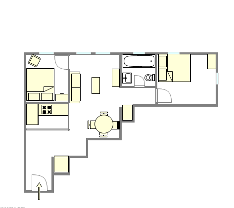 Apartment East Harlem - Interactive plan