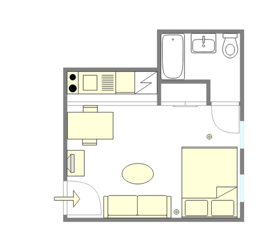 Apartment Midtown East - Interactive plan