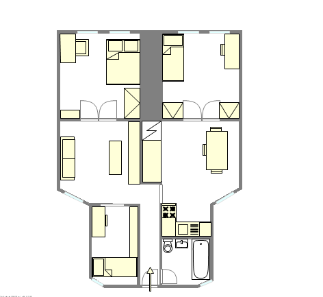 Apartamento East Village - Plano interativo