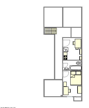 三层式公寓 Hamilton Heights - 平面图