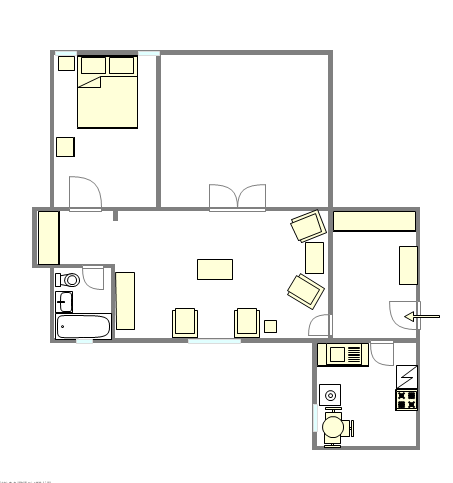 Apartment Borough Park - Interactive plan