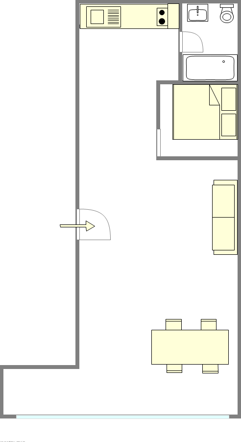 顶楼公寓 Little Italy - 平面图