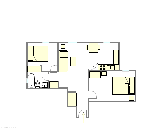 Apartamento Harlem - Plano interactivo