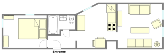 Apartamento Upper West Side - Plano interactivo