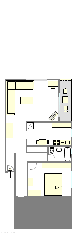 Wohnung Lower East Side - Interaktiven Plan