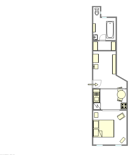 Appartement Soho - Plan interactif