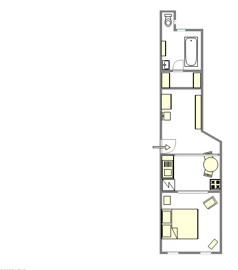 Wohnung Soho - Interaktiven Plan