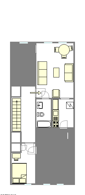 Wohnung Bedford Stuyvesant - Interaktiven Plan