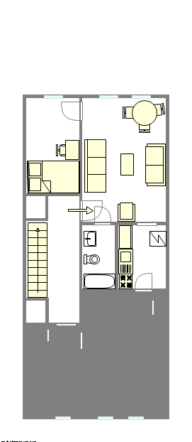 Wohnung Bedford Stuyvesant - Interaktiven Plan