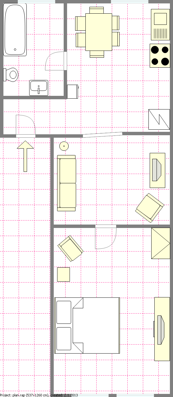 Apartamento Crown Heights - Plano interactivo