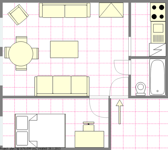 Apartamento Bedford Stuyvesant - Plano interativo