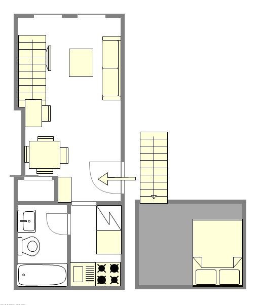 Appartamento Upper West Side - Piantina interattiva
