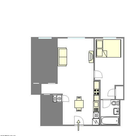 Apartamento Fort Greene - Plano interactivo