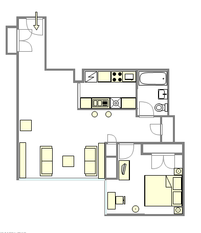 Apartamento Harlem - Plano interativo