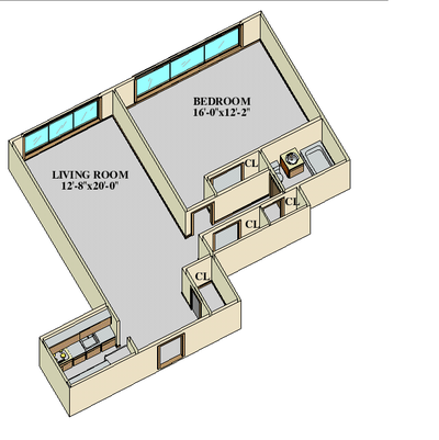 Apartment Upper West Side - Interactive plan