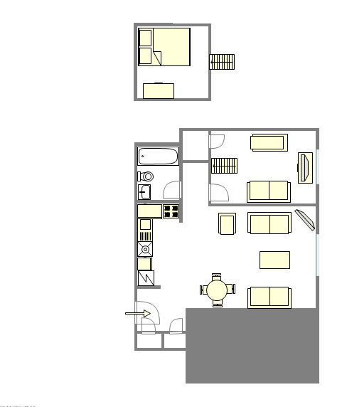 Appartement Williamsburg - Plan interactif