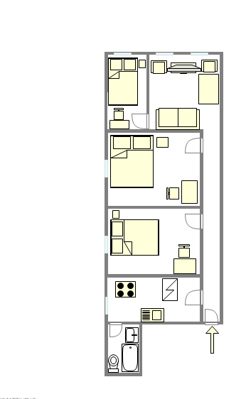 Appartement Upper West Side - Plan interactif