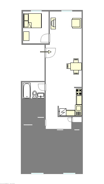 Apartamento Bedford Stuyvesant - Plano interativo